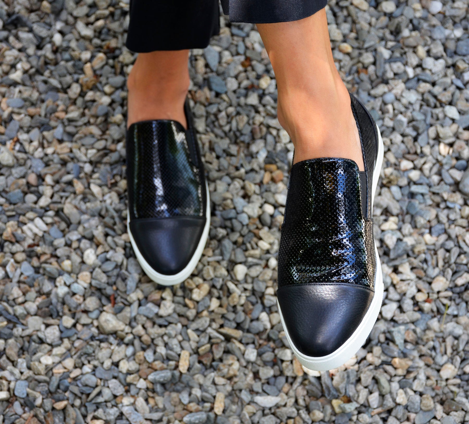 The Original Slip On Sneaker in Signature Black, Women's Shoes